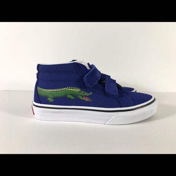 Vans Sk8-Mid Reissue V Reptile Sidestripe Sneakers - Picture 2 of 8